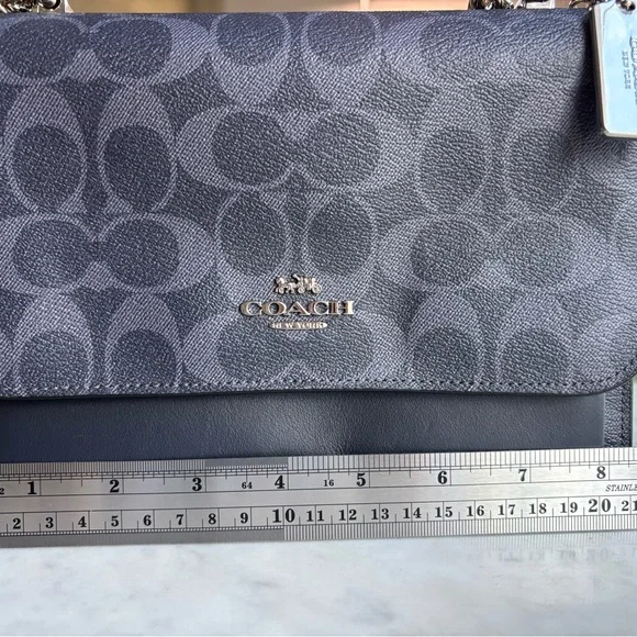 Coach Denim Blue Signature Klare Crossbody Shoulder Bag NWT - Picture 5 of 10